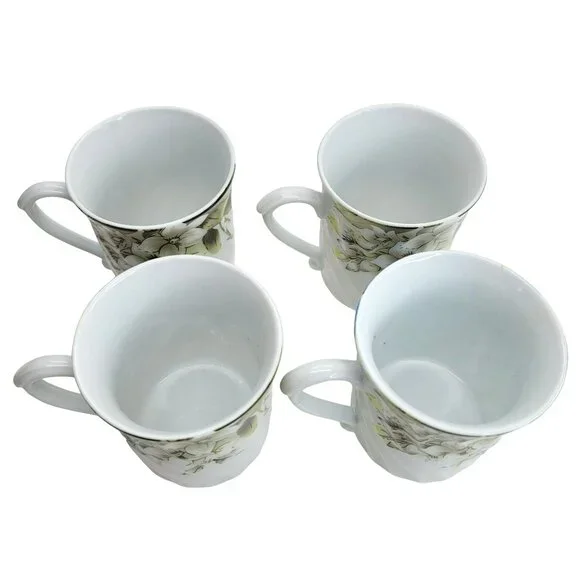 Sorelle Floral Coffee Mug Tea Cup Set Floral Fine Porcelain China Pretty! PD001 - Picture 8 of 10